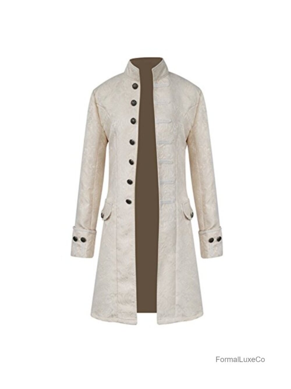 Men Steampunk Vintage Gothic Victorian Frock Coat Halloween Cosplay